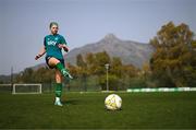20 February 2023; Hayley Nolan during a Republic of Ireland women training session at Dama de Noche Football Center in Marbella, Spain. Photo by Stephen McCarthy/Sportsfile