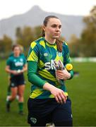 20 February 2023; Goalkeeper Megan Walsh during a Republic of Ireland women training session at Dama de Noche Football Center in Marbella, Spain. Photo by Stephen McCarthy/Sportsfile