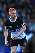 20 February 2023; Paddy Martin of Newbridge College during the Bank of Ireland Leinster Rugby Schools Senior Cup Quarter Final match between CBC Monkstown and Newbridge College at Energia Park in Dublin. Photo by Harry Murphy/Sportsfile