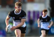 20 February 2023; Paddy Taylor of Newbridge College during the Bank of Ireland Leinster Rugby Schools Senior Cup Quarter Final match between CBC Monkstown and Newbridge College at Energia Park in Dublin. Photo by Harry Murphy/Sportsfile
