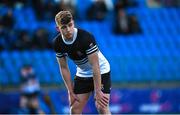 20 February 2023; Paddy Taylor of Newbridge College during the Bank of Ireland Leinster Rugby Schools Senior Cup Quarter Final match between CBC Monkstown and Newbridge College at Energia Park in Dublin. Photo by Harry Murphy/Sportsfile