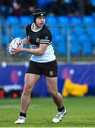 20 February 2023; Josh Montgomery of Newbridge College during the Bank of Ireland Leinster Rugby Schools Senior Cup Quarter Final match between CBC Monkstown and Newbridge College at Energia Park in Dublin. Photo by Harry Murphy/Sportsfile