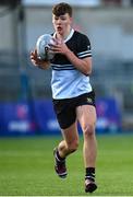 20 February 2023; Todd Lawlor of Newbridge College during the Bank of Ireland Leinster Rugby Schools Senior Cup Quarter Final match between CBC Monkstown and Newbridge College at Energia Park in Dublin. Photo by Harry Murphy/Sportsfile