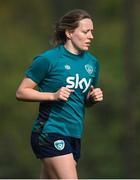 20 February 2023; Harriet Scott during a Republic of Ireland women training session at Dama de Noche Football Center in Marbella, Spain. Photo by Stephen McCarthy/Sportsfile