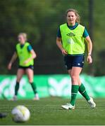 20 February 2023; Kyra Carusa during a Republic of Ireland women training session at Dama de Noche Football Center in Marbella, Spain. Photo by Stephen McCarthy/Sportsfile