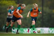 20 February 2023; Diane Caldwell during a Republic of Ireland women training session at Dama de Noche Football Center in Marbella, Spain. Photo by Stephen McCarthy/Sportsfile