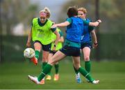 20 February 2023; Denise O'Sullivan during a Republic of Ireland women training session at Dama de Noche Football Center in Marbella, Spain. Photo by Stephen McCarthy/Sportsfile