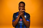 20 February 2023; Jamar Campion-Hinds poses for a portrait during a Athlone Town squad portrait session at Athlone Town Stadium in Westmeath. Photo by Eóin Noonan/Sportsfile