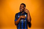 20 February 2023; Jamar Campion-Hinds poses for a portrait during a Athlone Town squad portrait session at Athlone Town Stadium in Westmeath. Photo by Eóin Noonan/Sportsfile