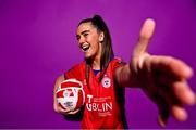 20 February 2023; Alex Kavanagh poses for a portrait during a Shelbourne squad portrait session at Tolka Park in Dublin. Photo by Sam Barnes/Sportsfile