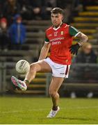 18 February 2023; Jordan Flynn of Mayo during the Allianz Football League Division One match between Mayo and Kerry at Hastings Insurance MacHale Park in Castlebar, Mayo. Photo by Brendan Moran/Sportsfile