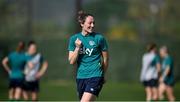 21 February 2023; Megan Campbell during a Republic of Ireland women training session at Dama de Noche Football Center in Marbella, Spain. Photo by Stephen McCarthy/Sportsfile