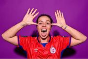 20 February 2023; Noelle Murray poses for a portrait during a Shelbourne squad portrait session at Tolka Park in Dublin. Photo by Sam Barnes/Sportsfile