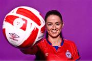 20 February 2023; Siobhán Killeen poses for a portrait during a Shelbourne squad portrait session at Tolka Park in Dublin. Photo by Sam Barnes/Sportsfile