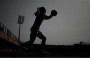 22 February 2023; Megan Campbell of Republic of Ireland takes a throw-in during the international friendly match between China PR and Republic of Ireland at Estadio Nuevo Mirador in Algeciras, Spain. Photo by Stephen McCarthy/Sportsfile