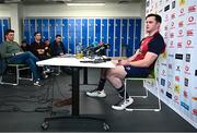 22 February 2023; James Ryan during an Ireland rugby media conference at the IRFU High Performance Centre at the Sport Ireland Campus in Dublin. Photo by David Fitzgerald/Sportsfile