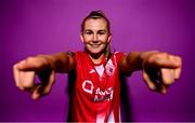 21 February 2023; Emma Doherty poses for a portrait during a Sligo Rovers squad portrait session at The Showgrounds in Sligo. Photo by Eóin Noonan/Sportsfile