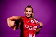 21 February 2023; Emma Doherty poses for a portrait during a Sligo Rovers squad portrait session at The Showgrounds in Sligo. Photo by Eóin Noonan/Sportsfile