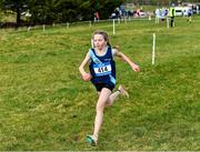 22 February 2023; Freya Renton of Sacred Heart Westport in Mayo on their way to winning the minor girls event during the 123.ie Connacht Schools’ Cross Country Championships at Bushfield in Loughrea, Galway. Photo by Piaras Ó Mídheach/Sportsfile