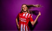 21 February 2023; Casey Howe poses for a portrait during a Sligo Rovers squad portrait session at The Showgrounds in Sligo. Photo by Eóin Noonan/Sportsfile