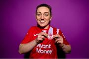 21 February 2023; Amy Roddy poses for a portrait during a Sligo Rovers squad portrait session at The Showgrounds in Sligo. Photo by Eóin Noonan/Sportsfile