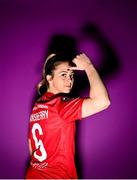 21 February 2023; Emma Hansberry poses for a portrait during a Sligo Rovers squad portrait session at The Showgrounds in Sligo. Photo by Eóin Noonan/Sportsfile