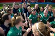 22 February 2023; Republic of Ireland players and staff after the international friendly match between China PR and Republic of Ireland at Estadio Nuevo Mirador in Algeciras, Spain. Photo by Stephen McCarthy/Sportsfile