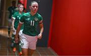 22 February 2023; Katie McCabe of Republic of Ireland before the international friendly match between China PR and Republic of Ireland at Estadio Nuevo Mirador in Algeciras, Spain. Photo by Stephen McCarthy/Sportsfile