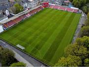 28 April 2021; A general view of Richmond Park in Dublin, home of St Patrick's Athletic Football Club. Photo by Eóin Noonan/Sportsfile