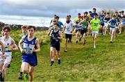 22 February 2023; Participants in the junior boys event during the 123.ie Connacht Schools’ Cross Country Championships at Bushfield in Loughrea, Galway. Photo by Piaras Ó Mídheach/Sportsfile