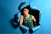 23 February 2023; 3000m runner Darragh McElhinney stands for a portrait during a 2023 European Indoor Championships Team Ireland media morning at the Sport Ireland Conference Centre in Dublin. Photo by Sam Barnes/Sportsfile