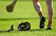 19 February 2023; A general view of a helmet before the Dillon Quirke Foundation Hurling Challenge match between Tipperary and Kilkenny at FBD Semple Stadium in Thurles, Tipperary. Photo by Piaras Ó Mídheach/Sportsfile