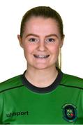 23 February 2023; Louise Masterson stands for a portrait during a Peamount United squad portrait session at PRL Park in Greenogue, Dublin. Photo by Seb Daly/Sportsfile