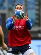 24 February 2023; Paolo Garbisi during the Italy rugby captain's run at the Stadio Olimpico in Rome, Italy. Photo by Ramsey Cardy/Sportsfile