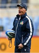 24 February 2023; Head coach Kieran Crowley during the Italy rugby captain's run at the Stadio Olimpico in Rome, Italy. Photo by Ramsey Cardy/Sportsfile