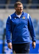 24 February 2023; Defence coach Marius Goosen during the Italy rugby captain's run at the Stadio Olimpico in Rome, Italy. Photo by Ramsey Cardy/Sportsfile