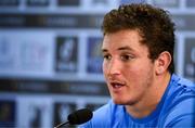 24 February 2023; Captain Michele Lamaro during a Italy rugby media conference at the Stadio Olimpico in Rome, Italy. Photo by Ramsey Cardy/Sportsfile