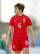 22 February 2023; Zhang Xin of China PR during the international friendly match between China PR and Republic of Ireland at Estadio Nuevo Mirador in Algeciras, Spain. Photo by Stephen McCarthy/Sportsfile