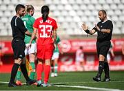 22 February 2023; Referee Jason Lee Barcelo during the international friendly match between China PR and Republic of Ireland at Estadio Nuevo Mirador in Algeciras, Spain. Photo by Stephen McCarthy/Sportsfile