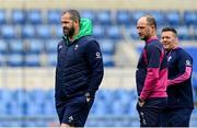 24 February 2023; Head coach Andy Farrell, left, and assistant coach Mike Catt during the Ireland rugby captain's run at the Stadio Olimpico in Rome, Italy. Photo by Ramsey Cardy/Sportsfile