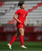 22 February 2023; Wang Xiaoxue of China PR during the international friendly match between China PR and Republic of Ireland at Estadio Nuevo Mirador in Algeciras, Spain. Photo by Stephen McCarthy/Sportsfile
