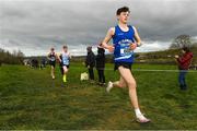24 February 2023; Niall Murphy from St Flannans in Ennis, Co Clare, on his way to winning the Senior Boys during the 123.ie Munster Schools Cross Country Championships at SETU Waterford in Waterford. Photo by Matt Browne/Sportsfile