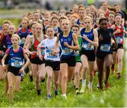 24 February 2023; Freya Bateman, 352, from Mount Mercy College Cork City on her way to winning the Minor Girls race during the 123.ie Munster Schools Cross Country Championships at SETU Waterford in Waterford. Photo by Matt Browne/Sportsfile