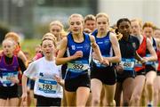 24 February 2023; Freya Bateman, from Mount Mercy College Cork City on her way to winning the Minor Girls race during the 123.ie Munster Schools Cross Country Championships at SETU Waterford in Waterford. Photo by Matt Browne/Sportsfile