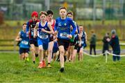 24 February 2023; Kevin Noonan from Rice College Ennis, Co Clare during the Minor Boys race during the 123.ie Munster Schools Cross Country Championships at SETU Waterford in Waterford. Photo by Matt Browne/Sportsfile