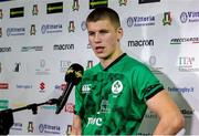 24 February 2023; Sam Prendergast of Ireland after the U20 Six Nations Rugby Championship match between Italy and Ireland at Stadio Comunale di Monigo in Parma, Italy. Photo by Roberto Bregani/Sportsfile