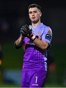 24 February 2023; Derry City goalkeeper Brian Maher after the SSE Airtricity Men's Premier Division match between Derry City and Cork City at The Ryan McBride Brandywell Stadium in Derry. Photo by Ben McShane/Sportsfile