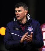 24 February 2023; Drogheda United manager Kevin Doherty after the SSE Airtricity Men's Premier Division match between Drogheda United and Shamrock Rovers at Weaver's Park in Drogheda, Louth. Photo by Michael P Ryan/Sportsfile