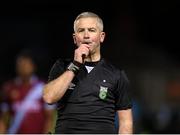 24 February 2023; Referee Sean Grant during the SSE Airtricity Men's Premier Division match between Drogheda United and Shamrock Rovers at Weaver's Park in Drogheda, Louth. Photo by Michael P Ryan/Sportsfile