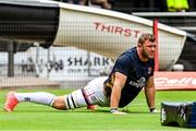 25 February 2023; Duane Vermeulen of Ulster before the United Rugby Championship match between Cell C Sharks and Ulster at HollywoodBets Kings Park in Durban, South Africa. Photo by Darren Stewart/Sportsfile